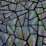 Polyester Velvet Lazer Sequins 50-51 Inches - Hologram Silver