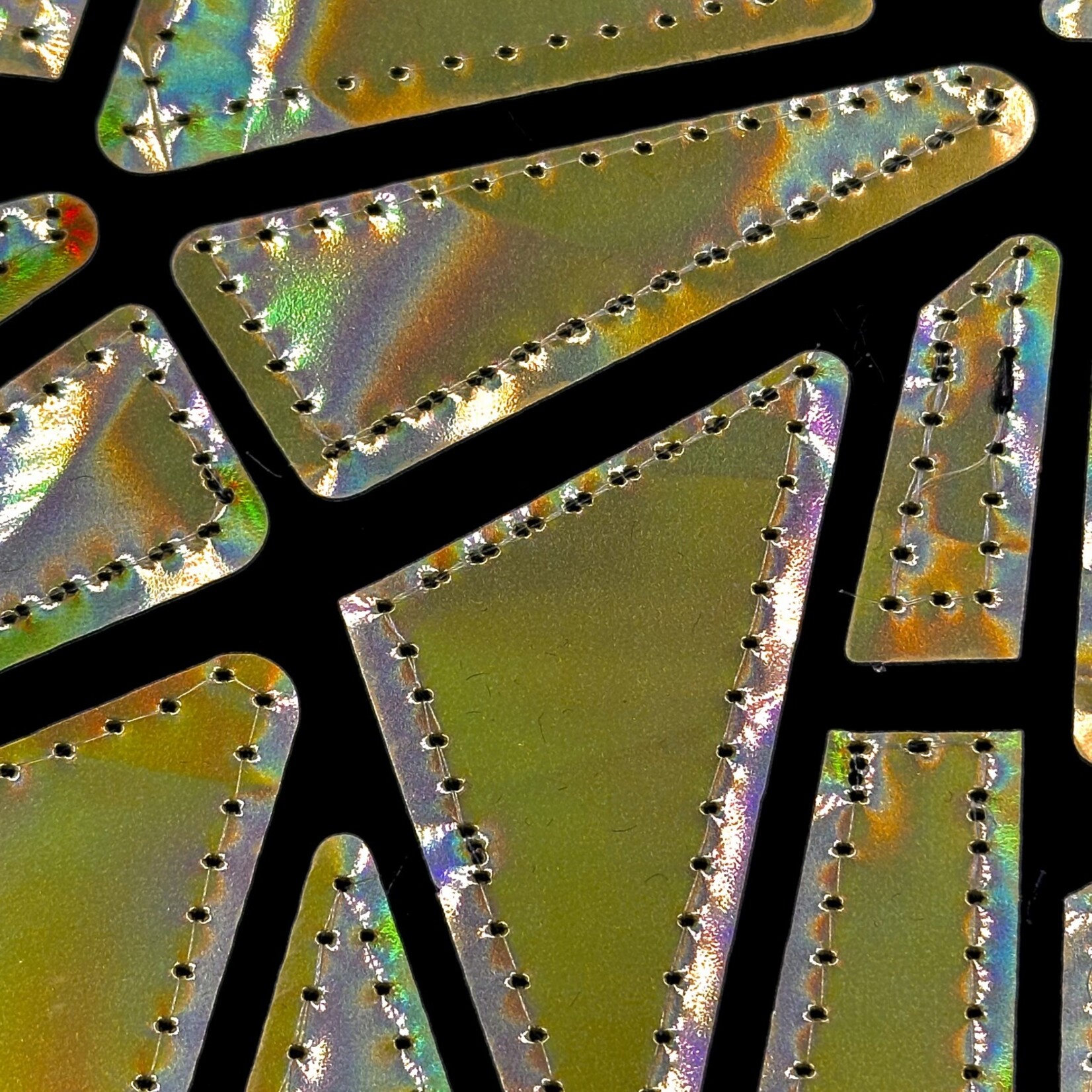 Polyester Velvet Lazer Sequins 50-51 Inches - Hologram Gold