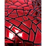 Polyester Velvet Lazer Sequins 50-51 Inches - Red