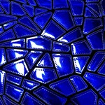 Polyester Velvet Lazer Sequins 50-51 Inches - Royal Blue