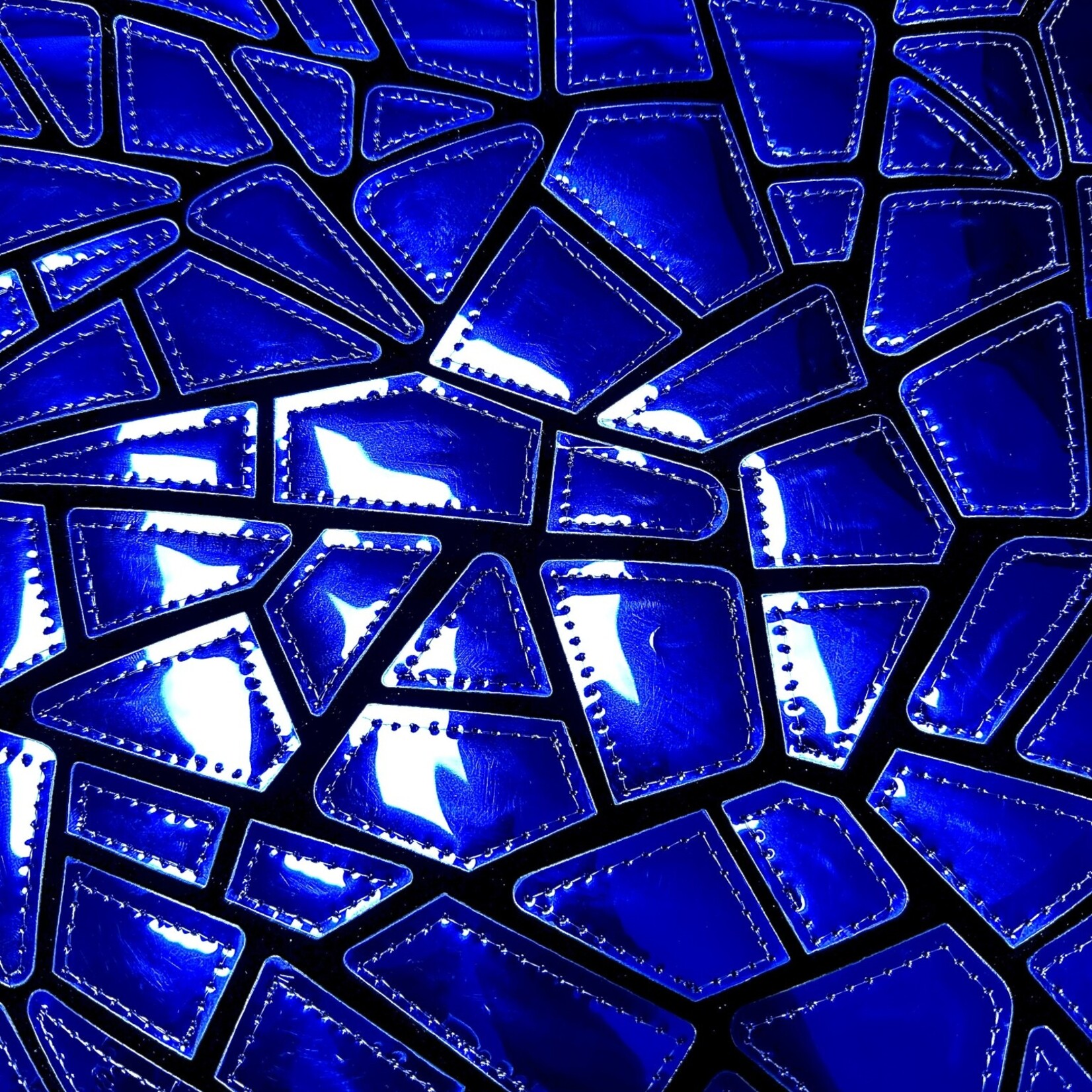 Polyester Velvet Lazer Sequins 50-51 Inches - Royal Blue