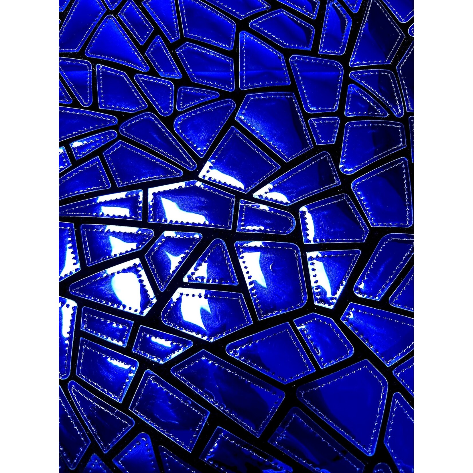 Polyester Velvet Lazer Sequins 50-51 Inches - Royal Blue