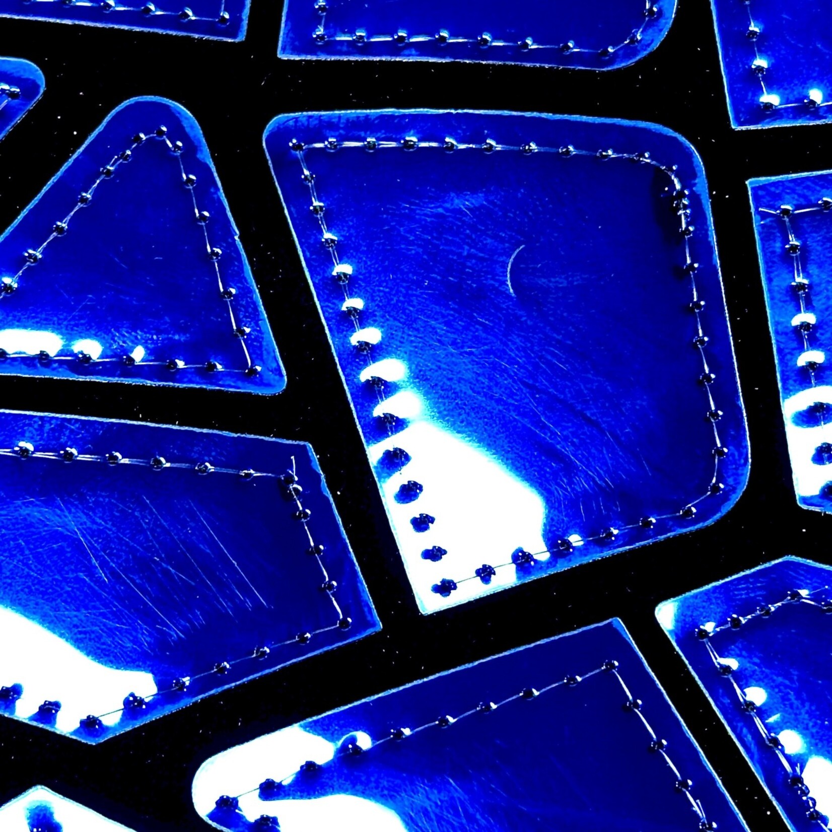 Polyester Velvet Lazer Sequins 50-51 Inches - Royal Blue