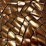 Polyester Velvet Lazer Sequins 50-51 Inches - Copper