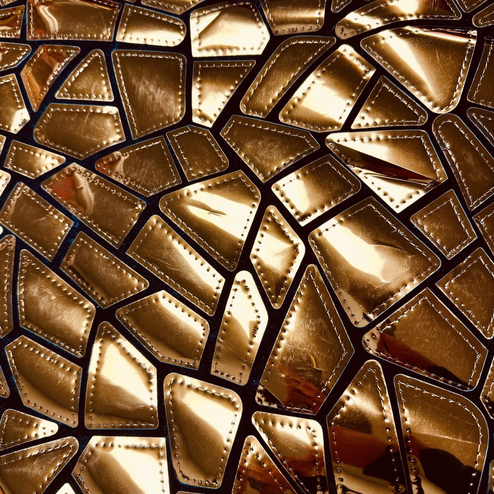 Polyester Velvet Lazer Sequins 50-51 Inches - Copper