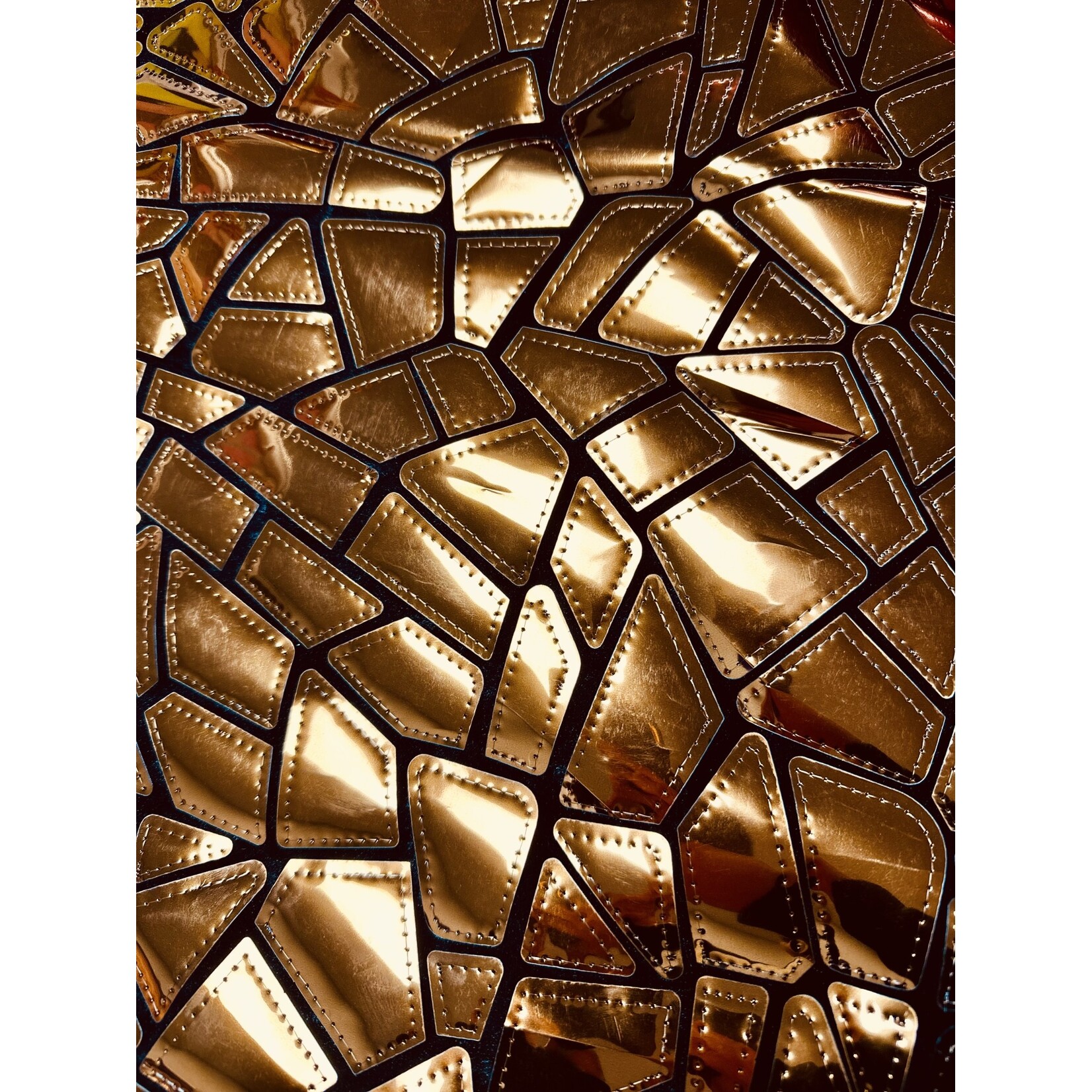 Polyester Velvet Lazer Sequins 50-51 Inches - Copper