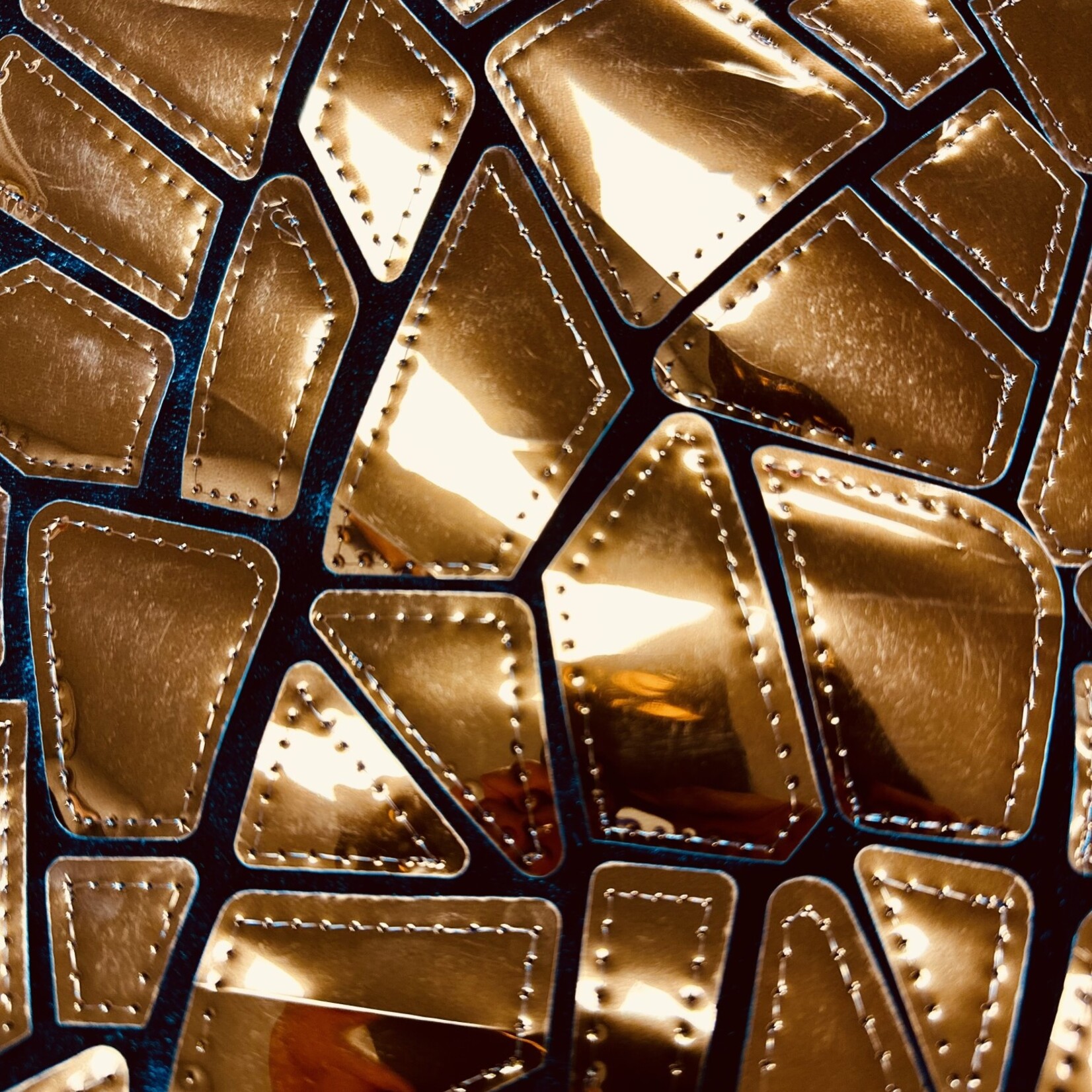 Polyester Velvet Lazer Sequins 50-51 Inches - Copper
