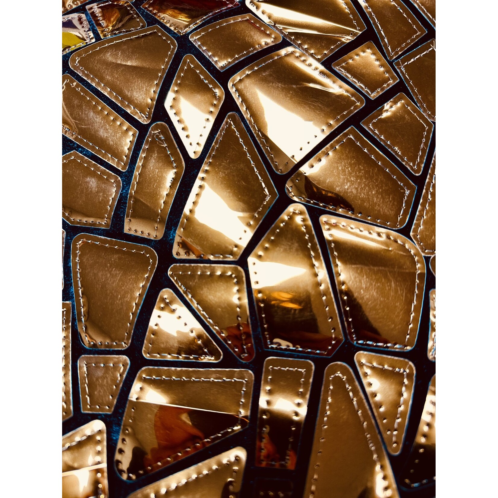 Polyester Velvet Lazer Sequins 50-51 Inches - Copper