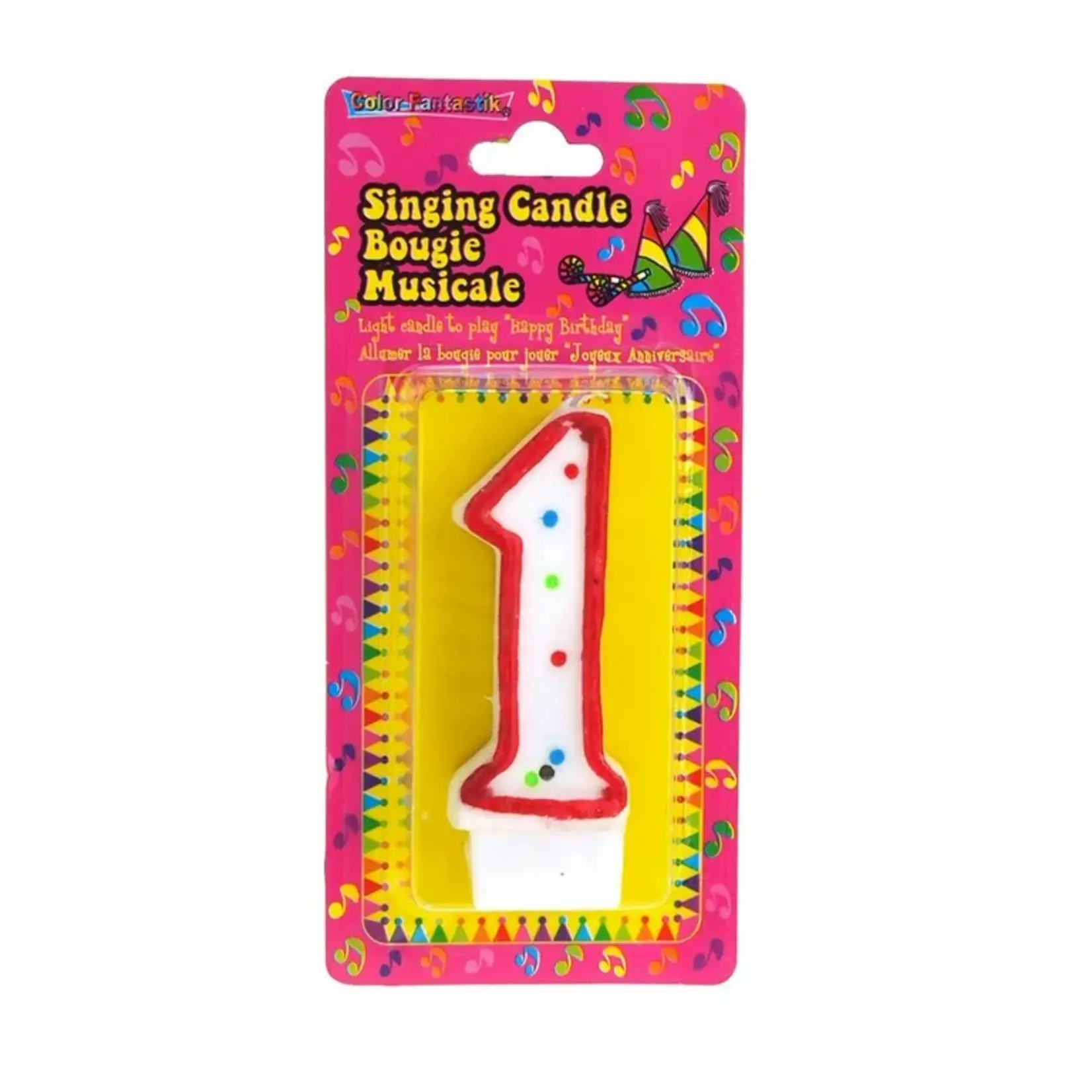 Musical Numeral Birthday Candle