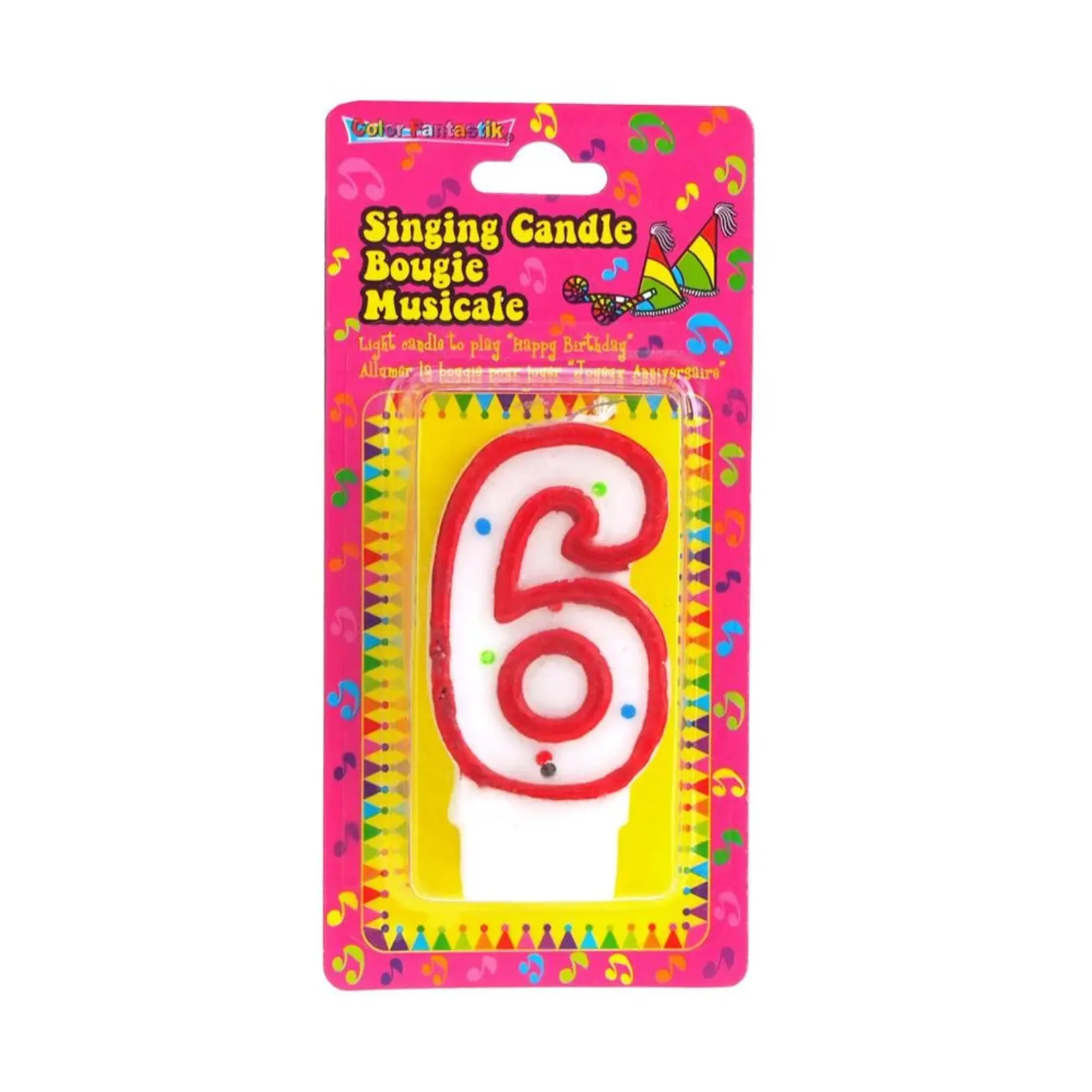 Musical Numeral Birthday Candle