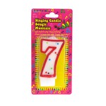 Musical Numeral Birthday Candle