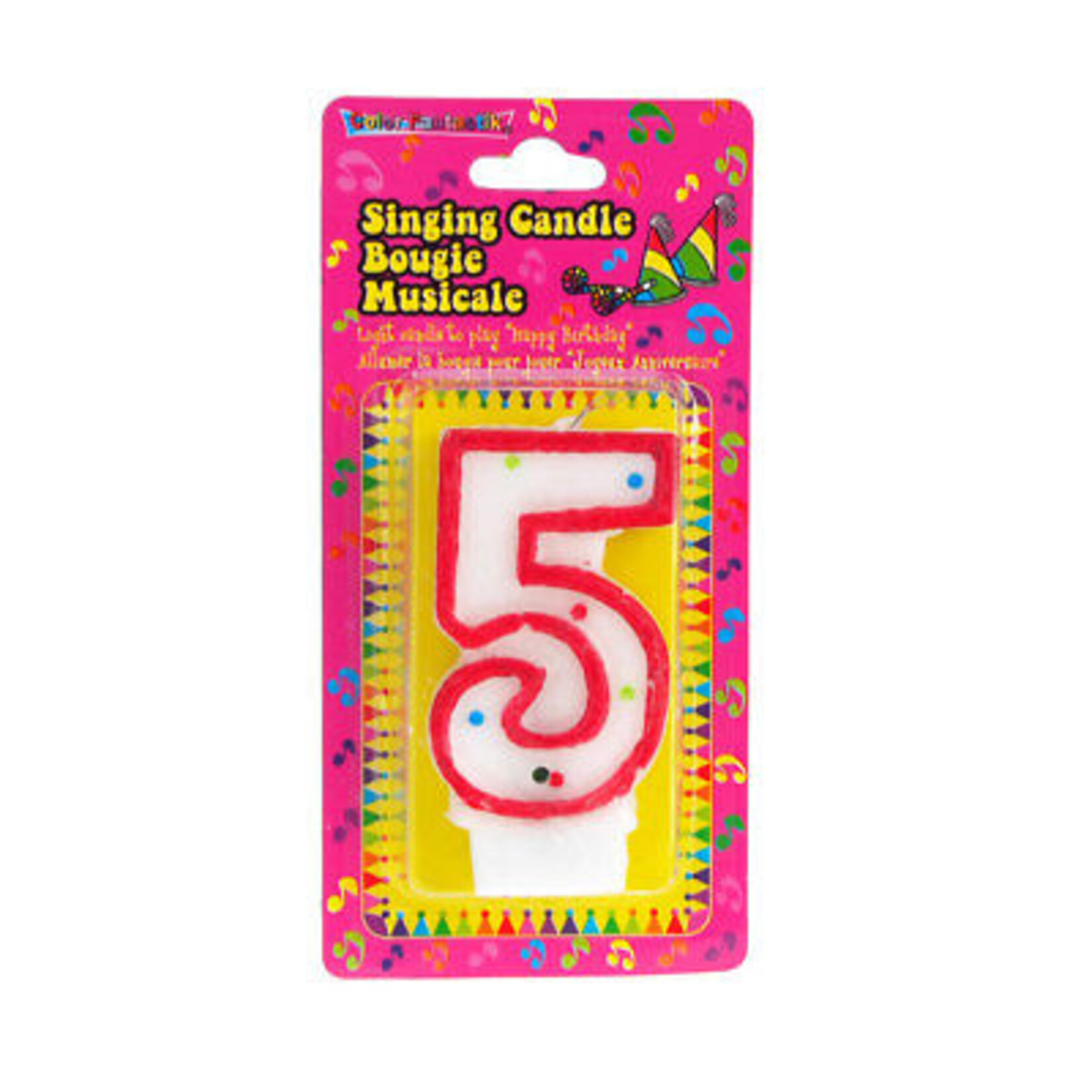 Musical Numeral Birthday Candle