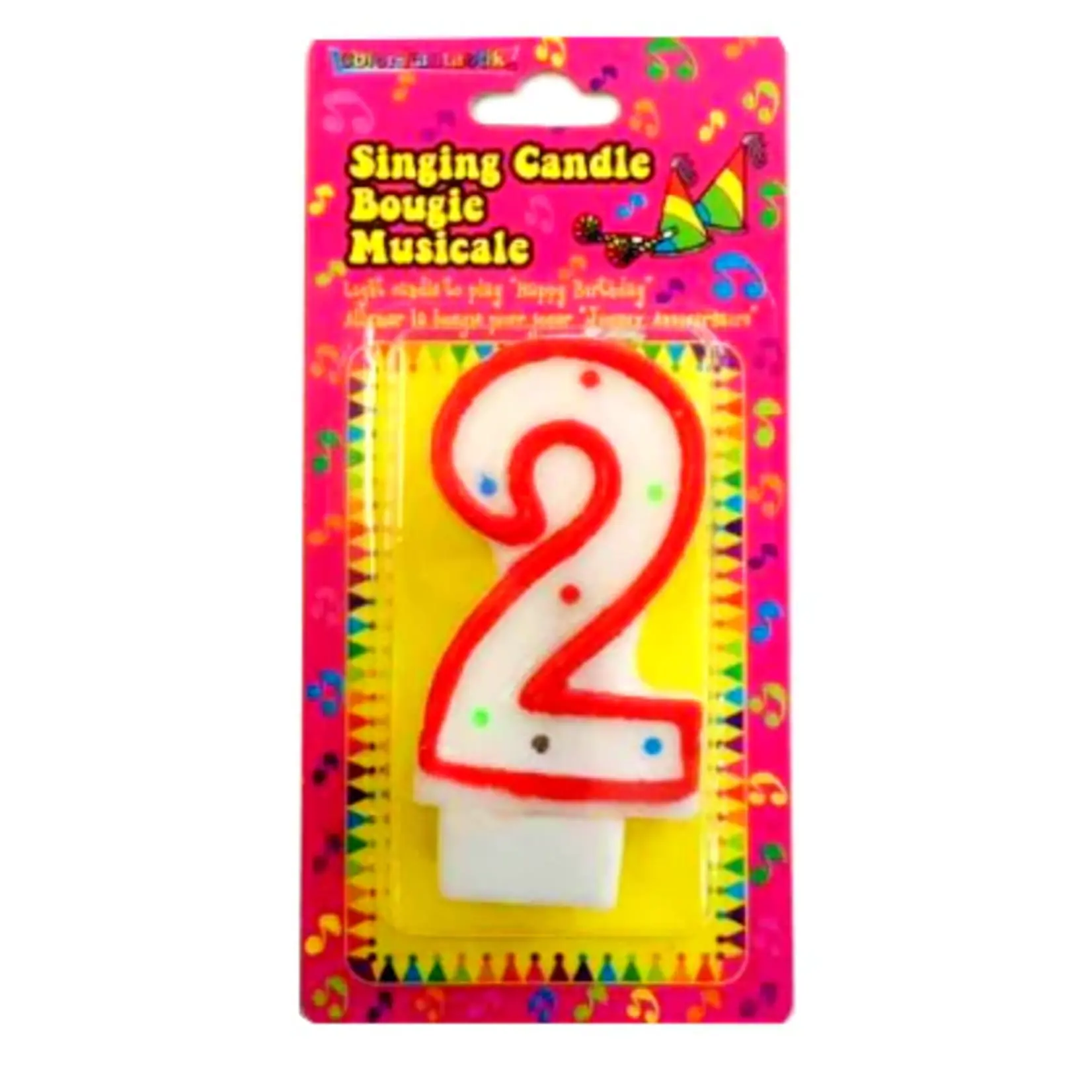 Musical Numeral Birthday Candle