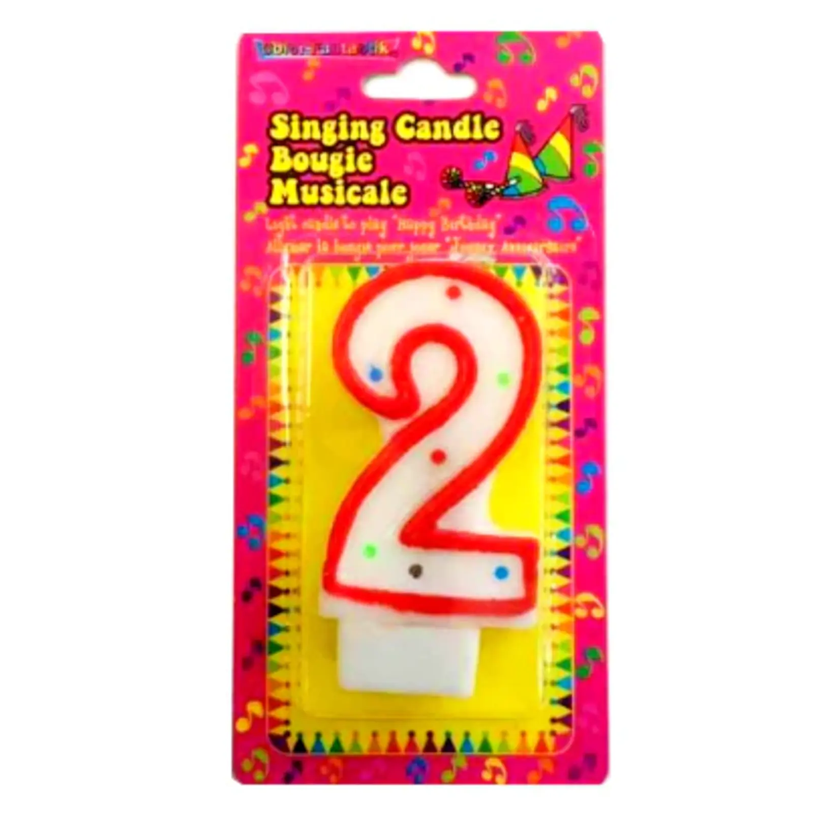 Musical Numeral Birthday Candle