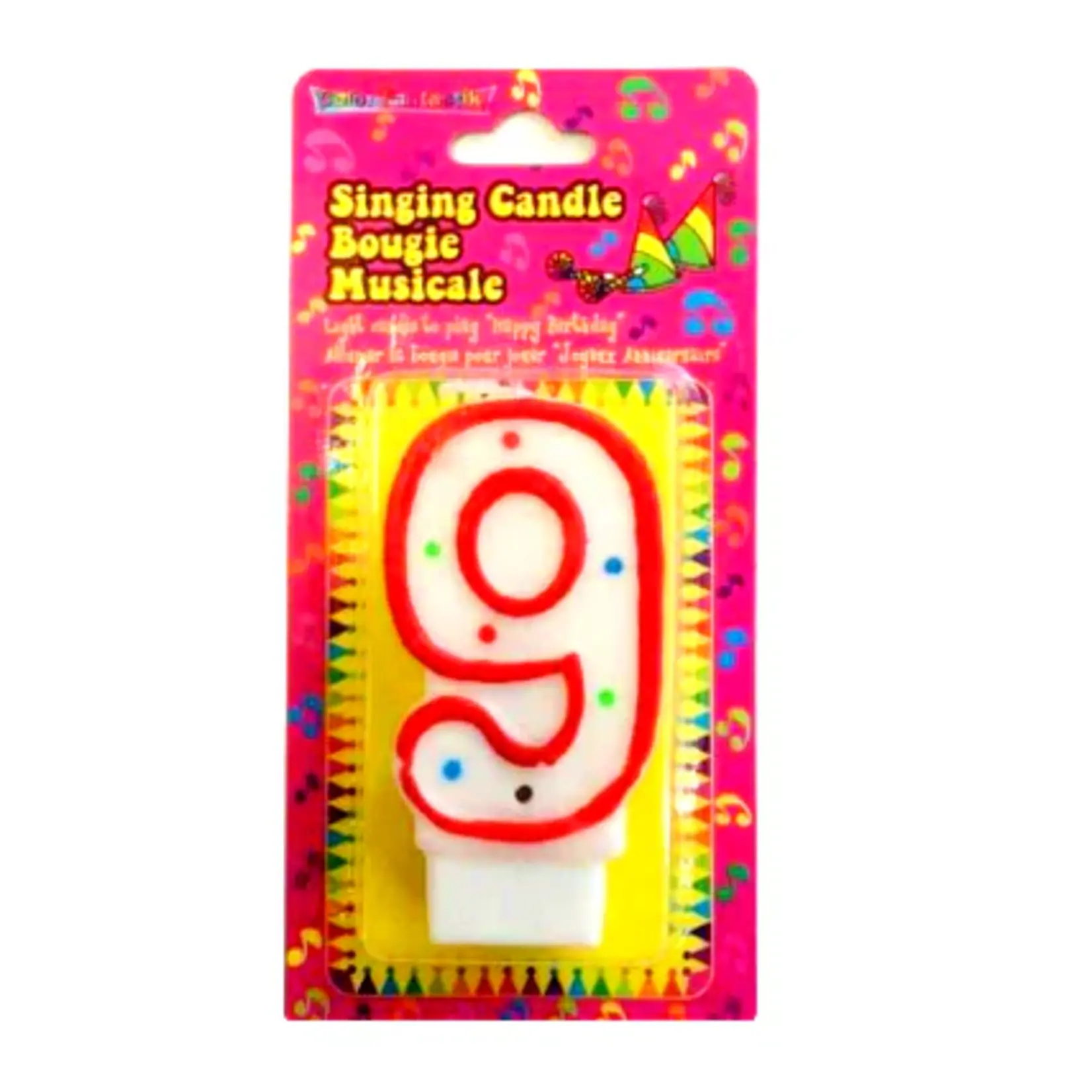 Musical Numeral Birthday Candle