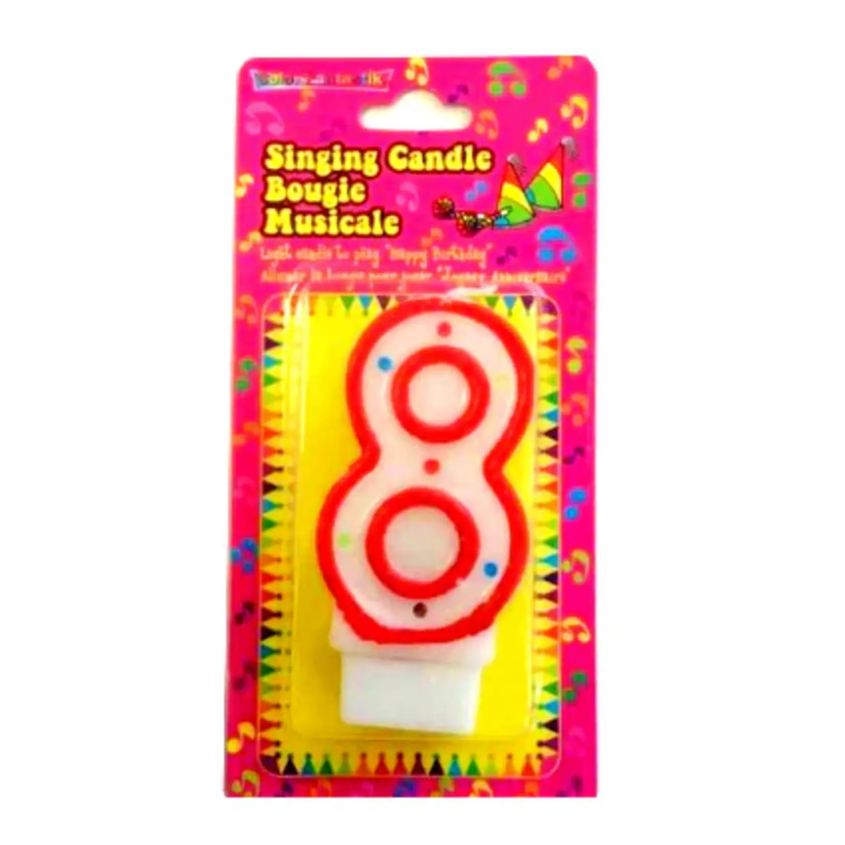 Musical Numeral Birthday Candle