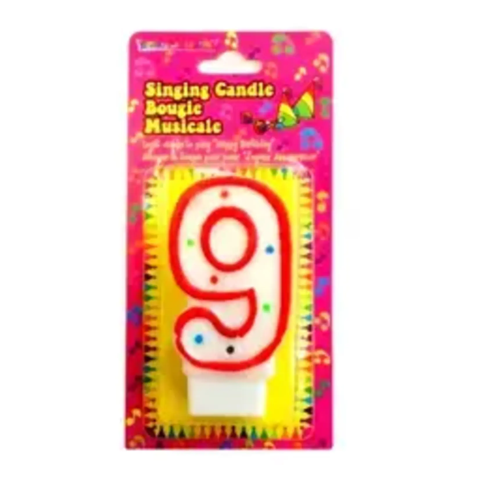 Musical Numeral Birthday Candle