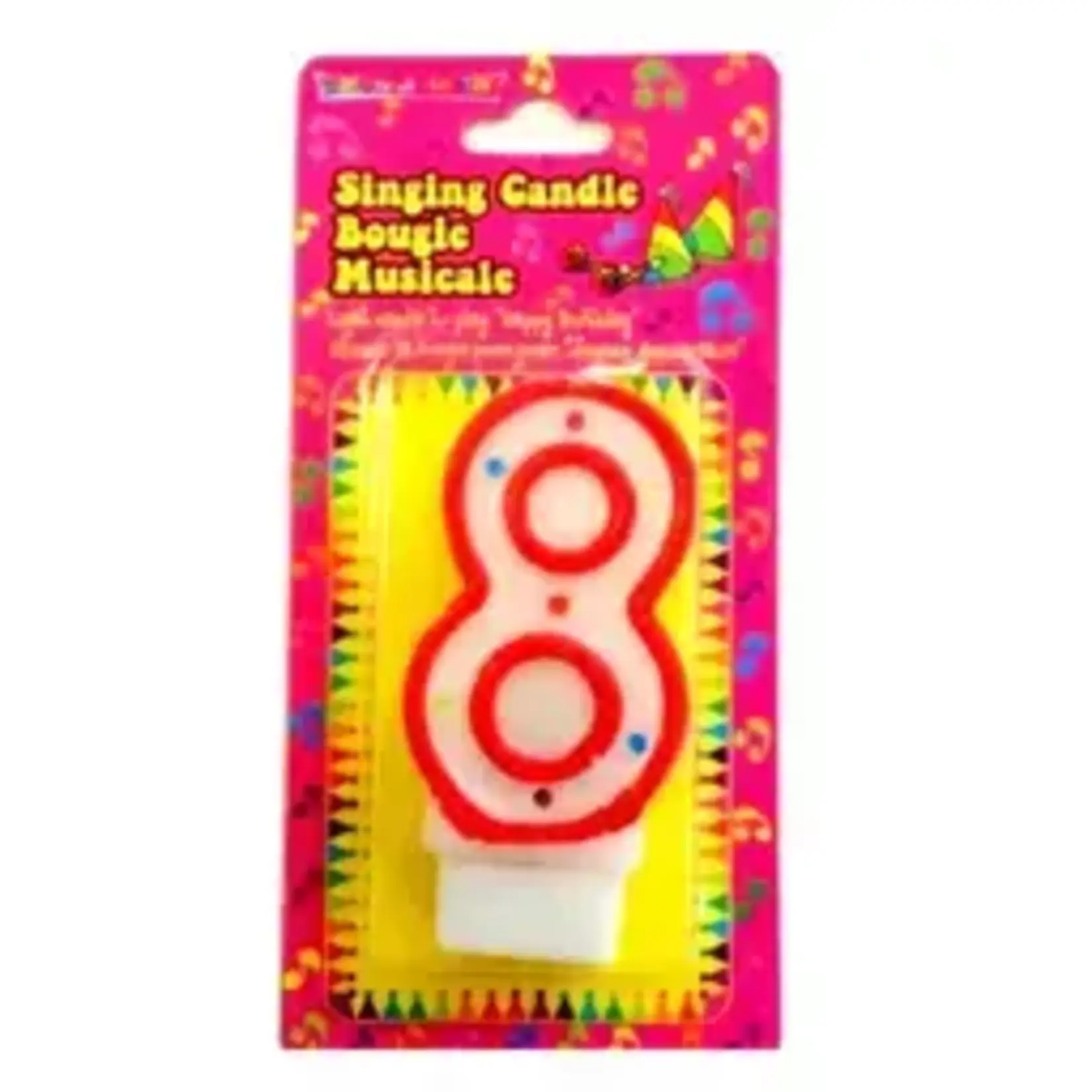 Musical Numeral Birthday Candle