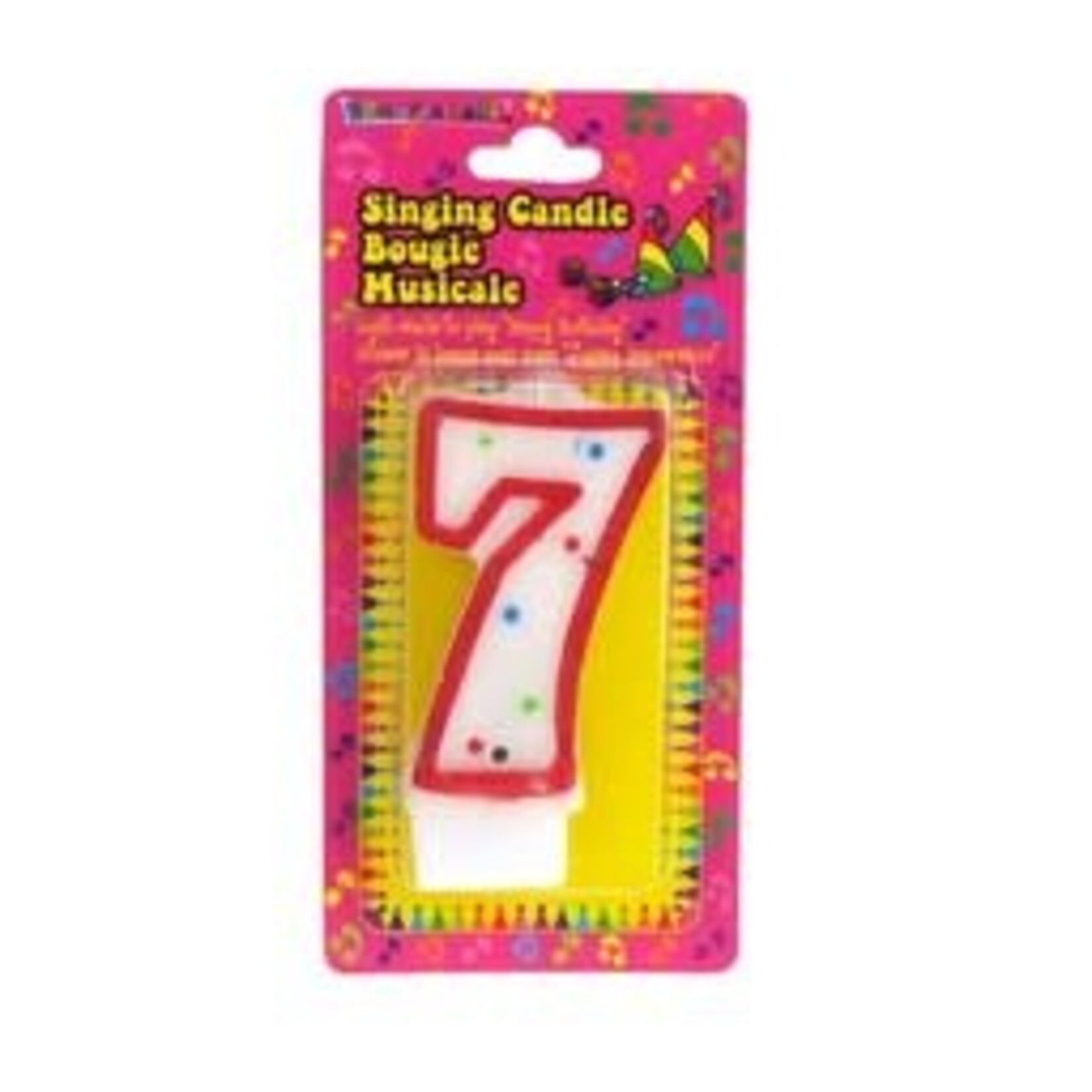 Musical Numeral Birthday Candle
