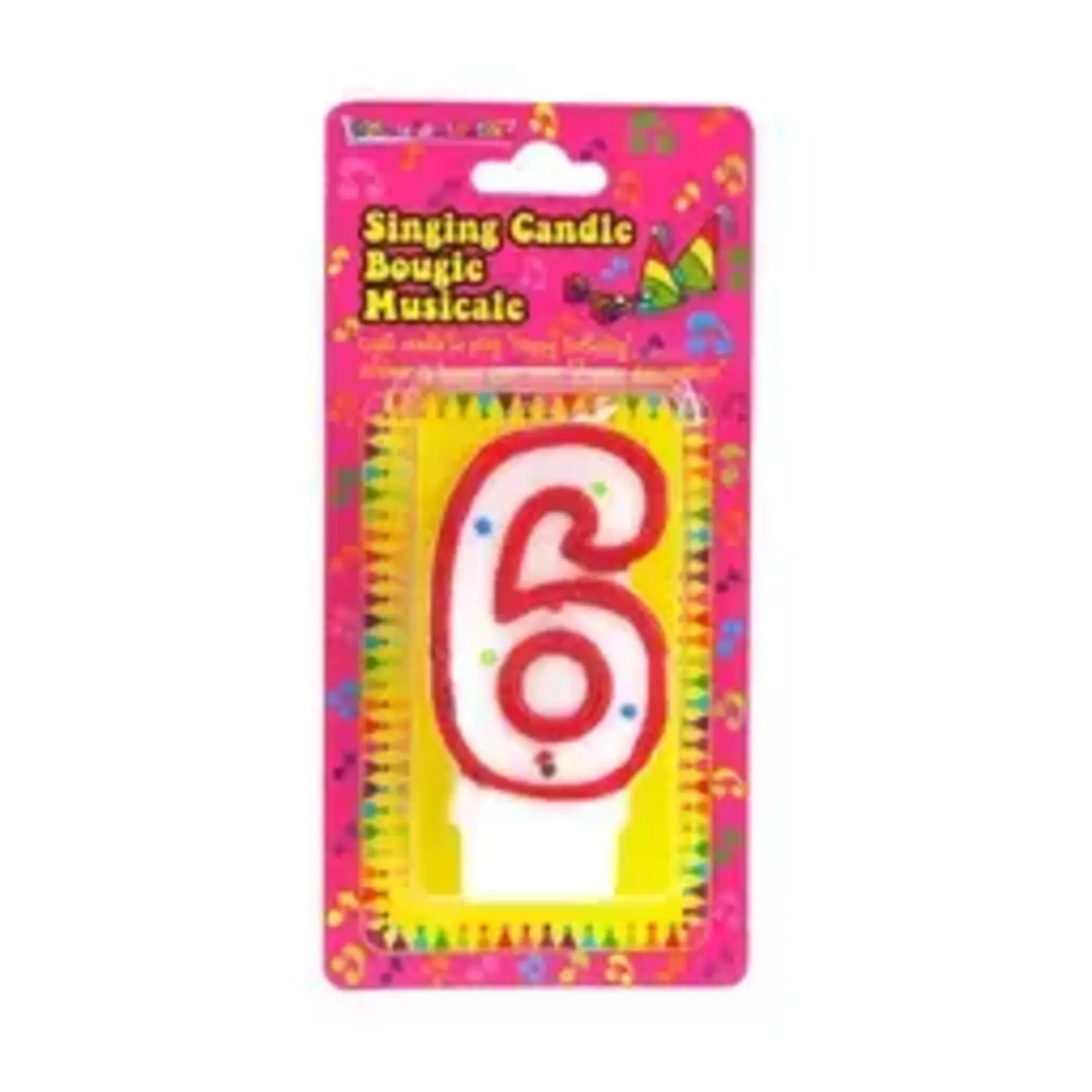Musical Numeral Birthday Candle