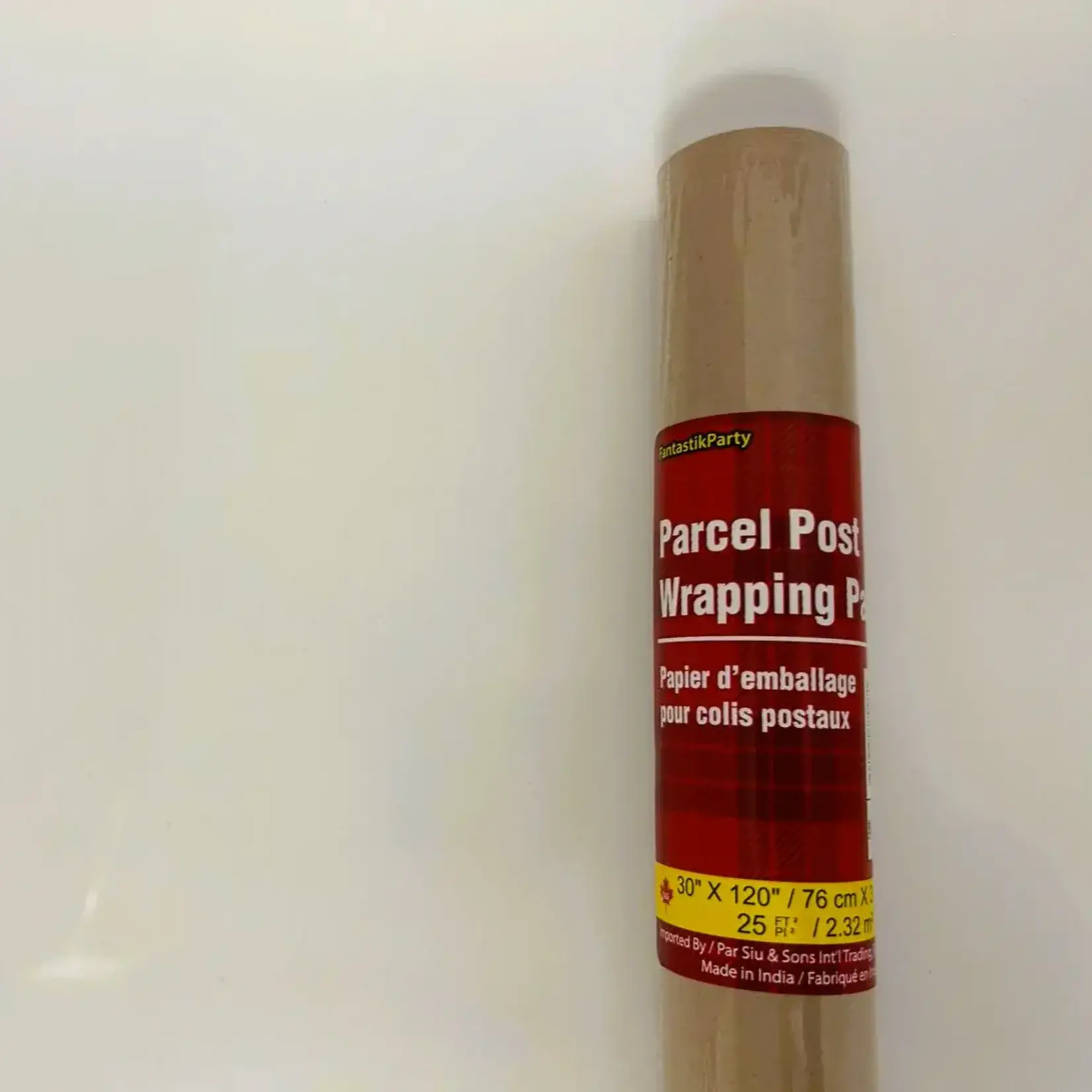 Kraft Parcel Post Wrapping Paper Brown 30 X 120 Inches Square