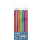 Birthday Candles Glitter 16 pieces