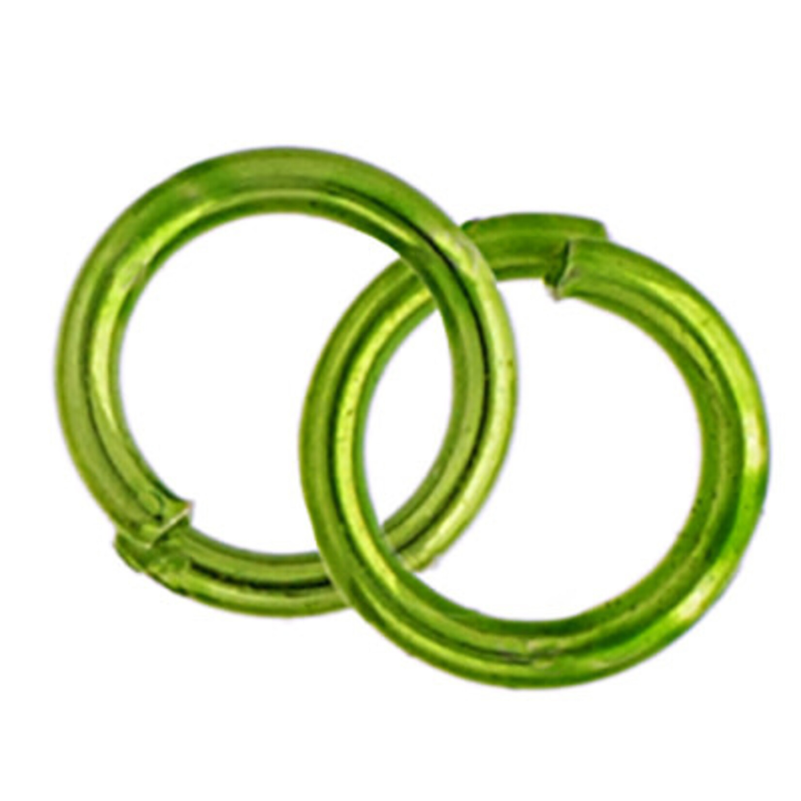 NEO Jump Rings - 6.5mm Lime Green 23ga (24 pieces)