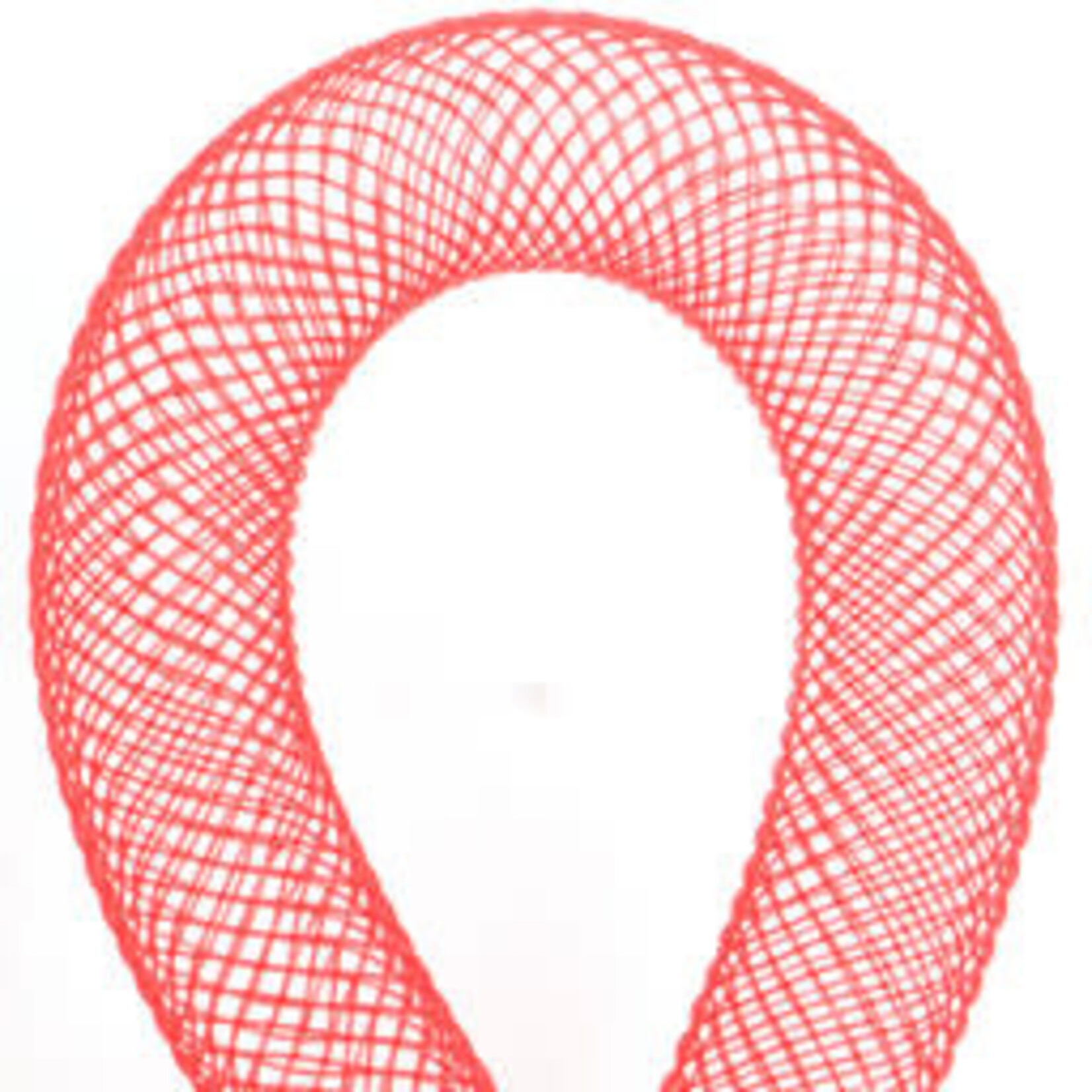 Nylon Mesh Tubing  RED 9-10mm 30Meters