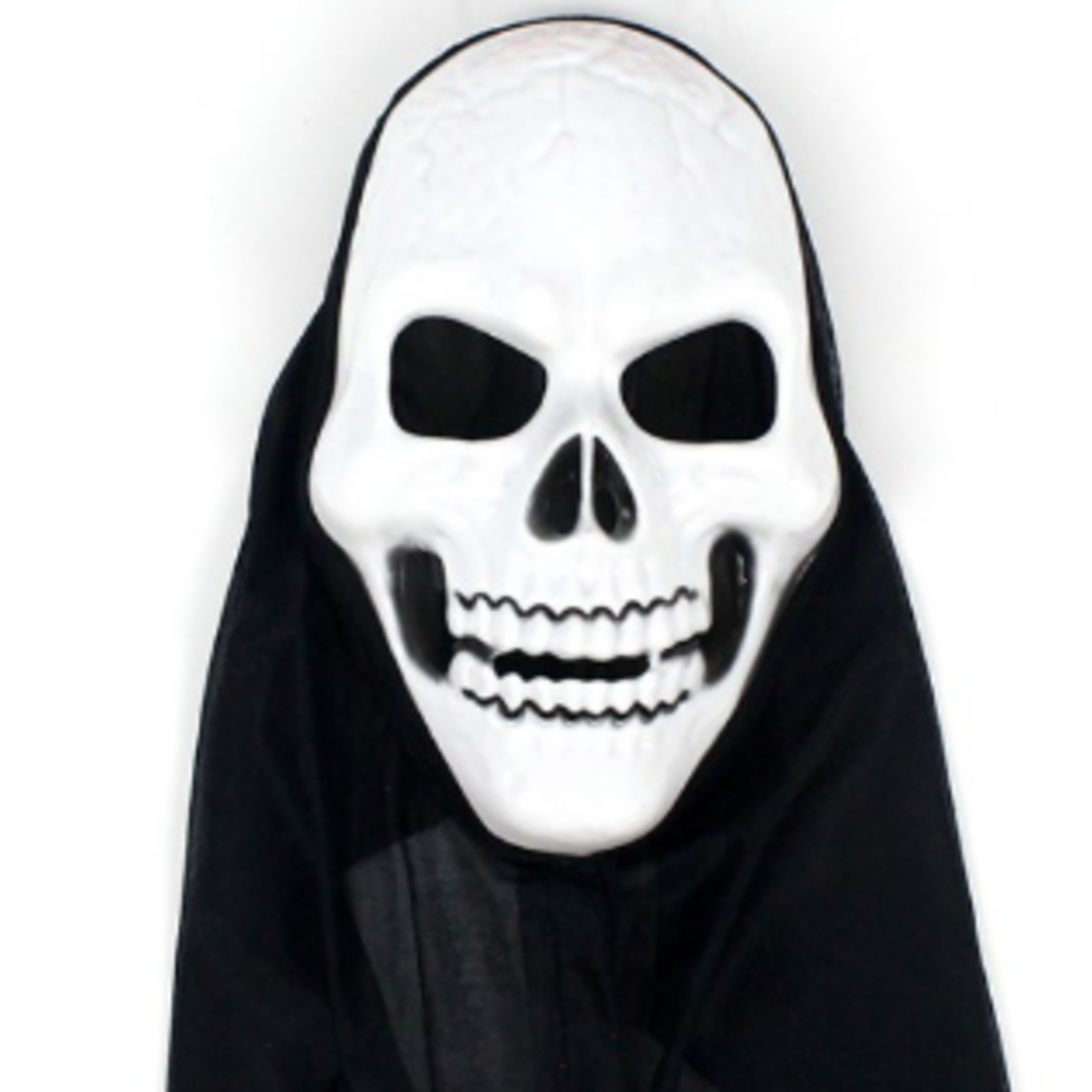 Halloween Skeleton Mask with fabric 9.5'' (full face mask)