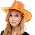 Cowboy Hat Orange  Neon Music Festival