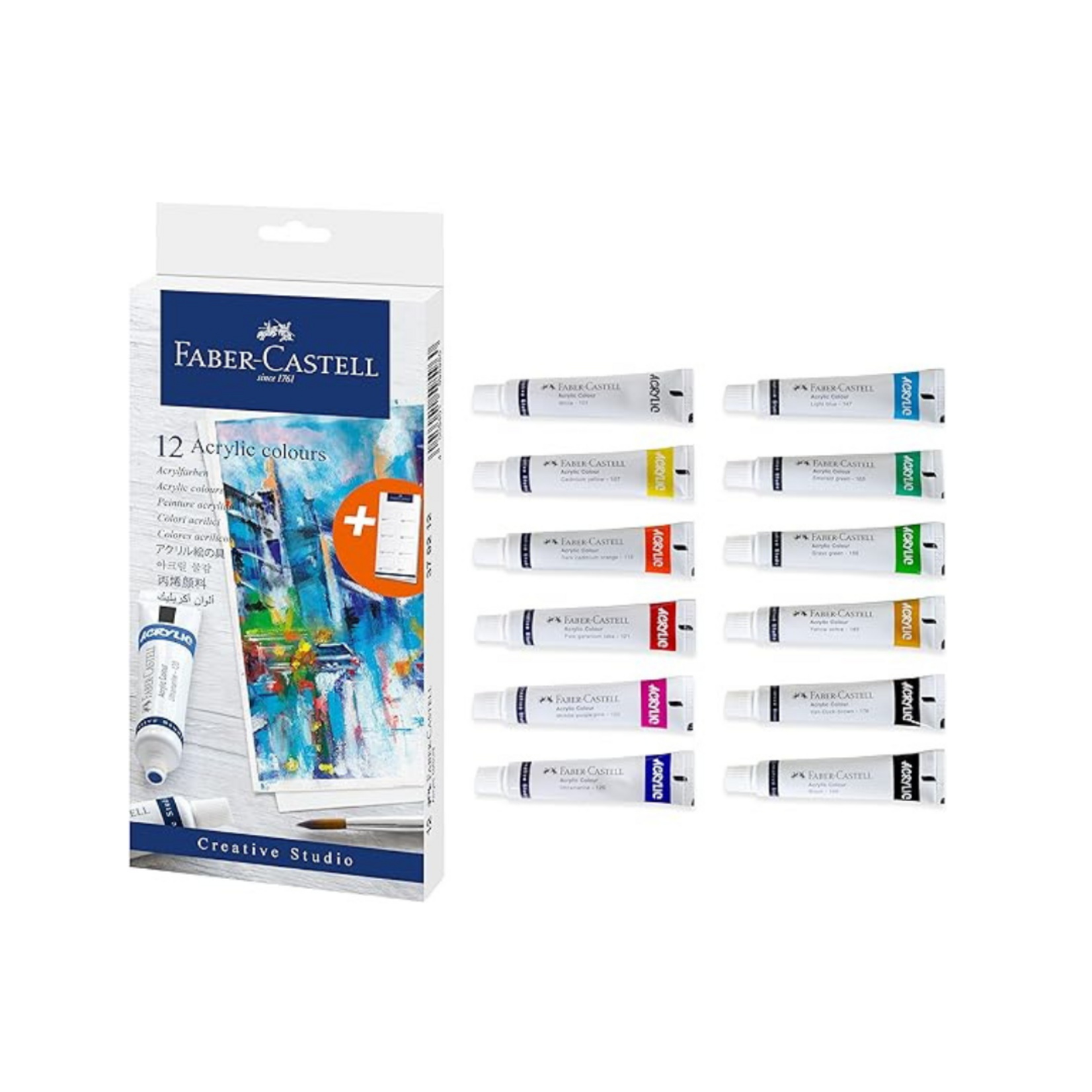 Paint Acrylic Tube 9ML 12's