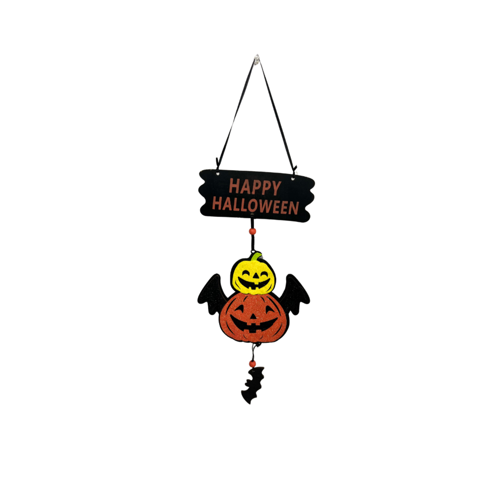 Hanging Halloween Double Pumpkin Decoration 19''