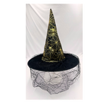 Halloween Lace Witch Hat 16''