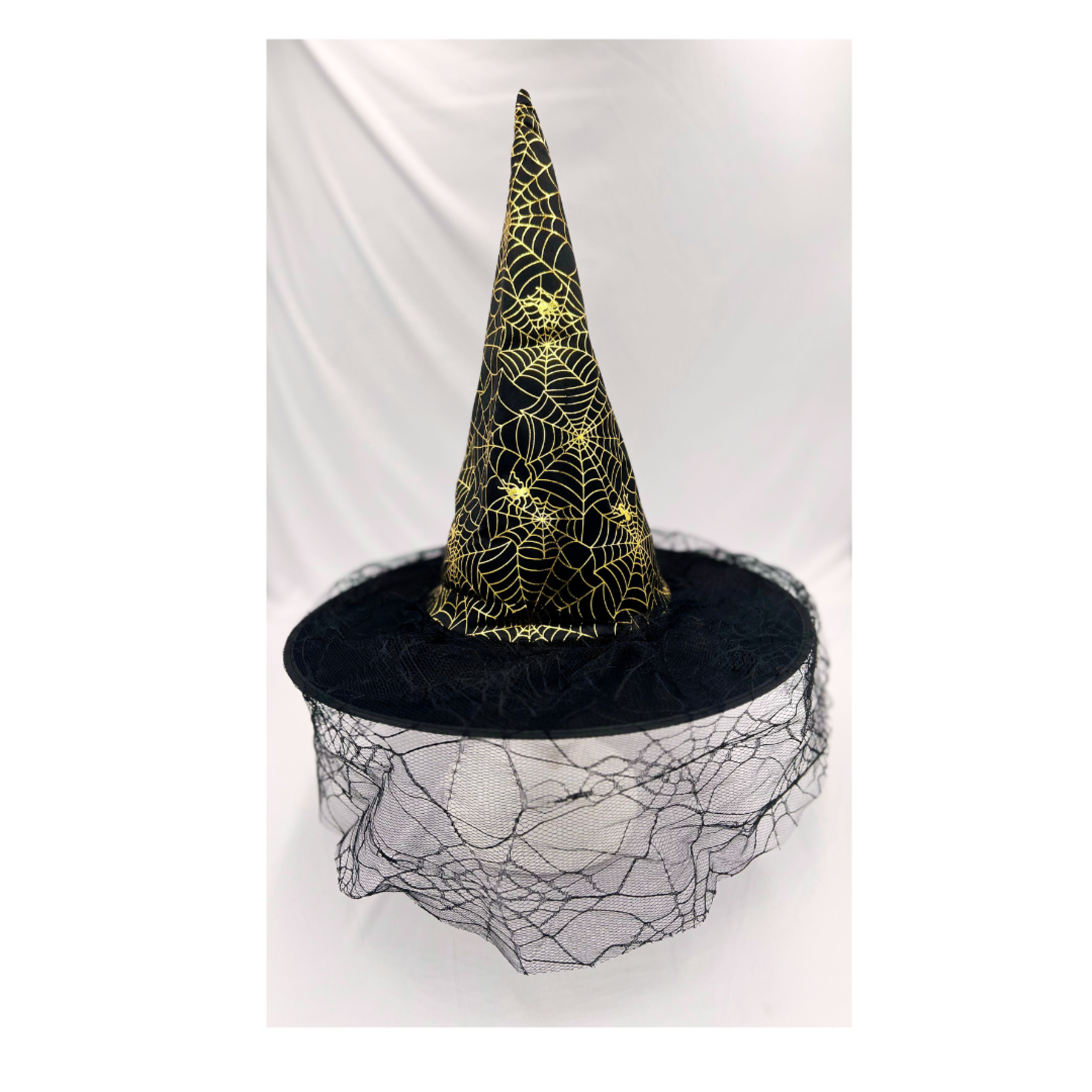 Halloween Lace Witch Hat 16''