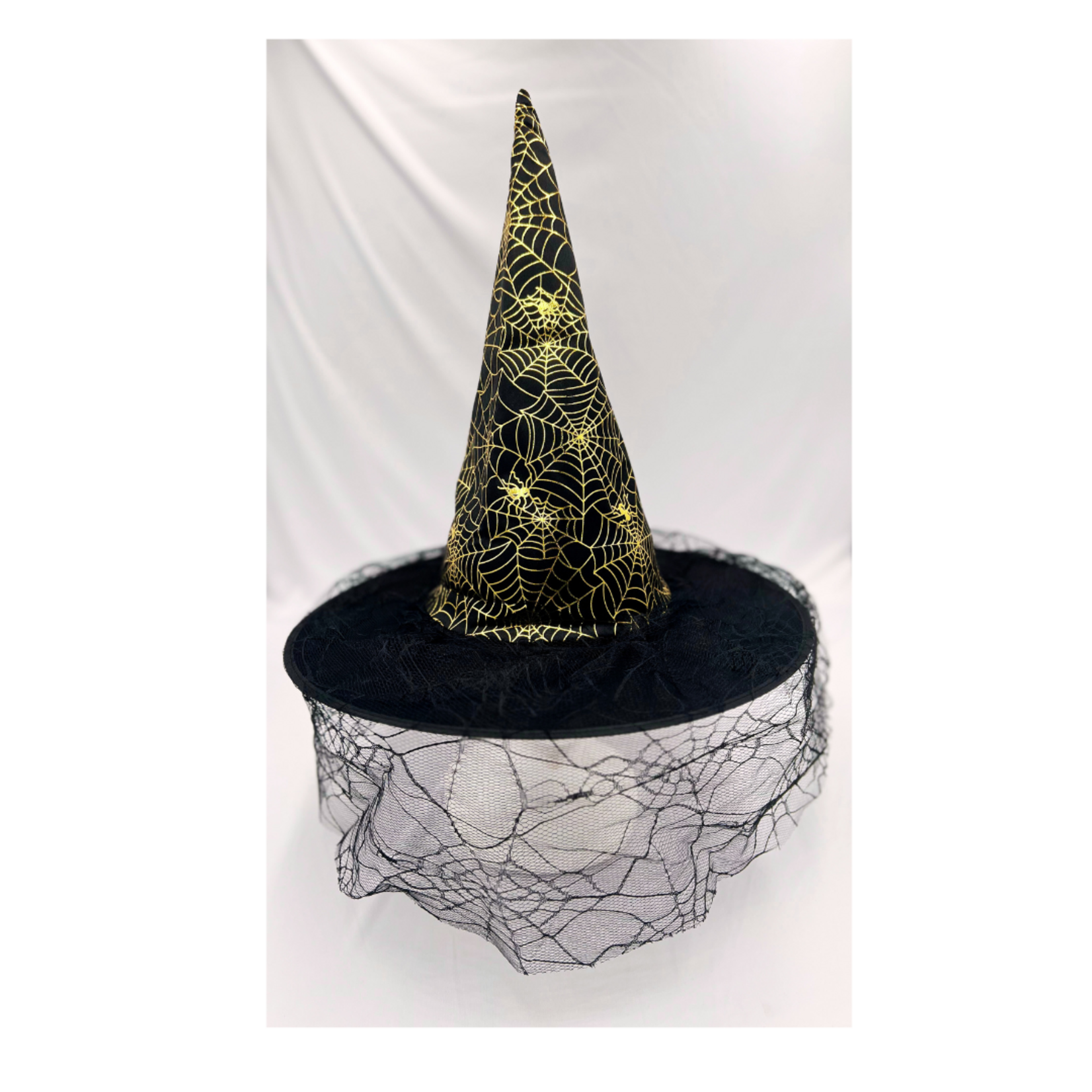 Halloween Lace Witch Hat 16''