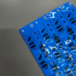 ID Wristbands Bands Plastic (Vinyl) 10 Inches  Neon Blue with Black VIP Print