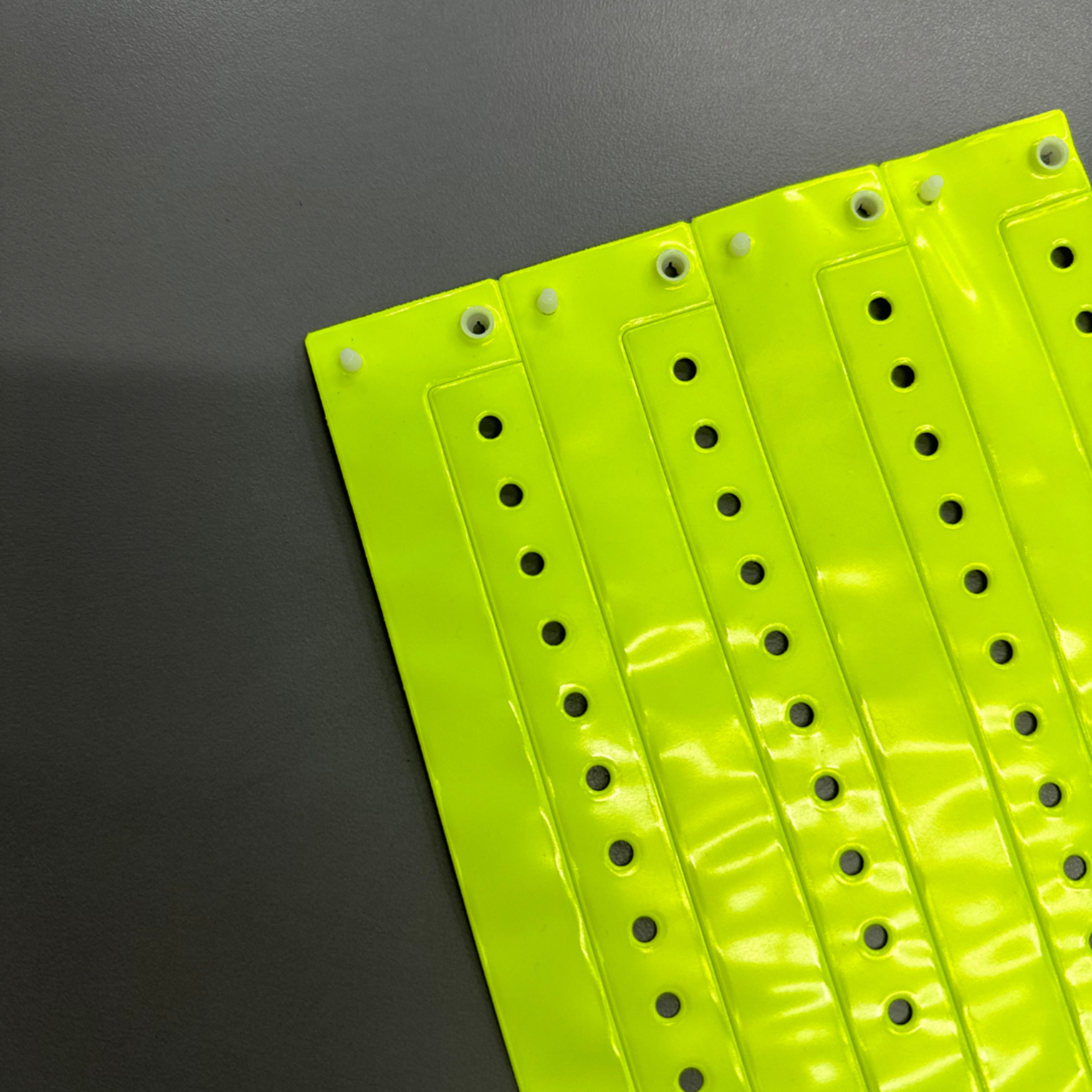 ID Wristbands Bands Plastic (Vinyl) 10 Inches  Neon Yellow