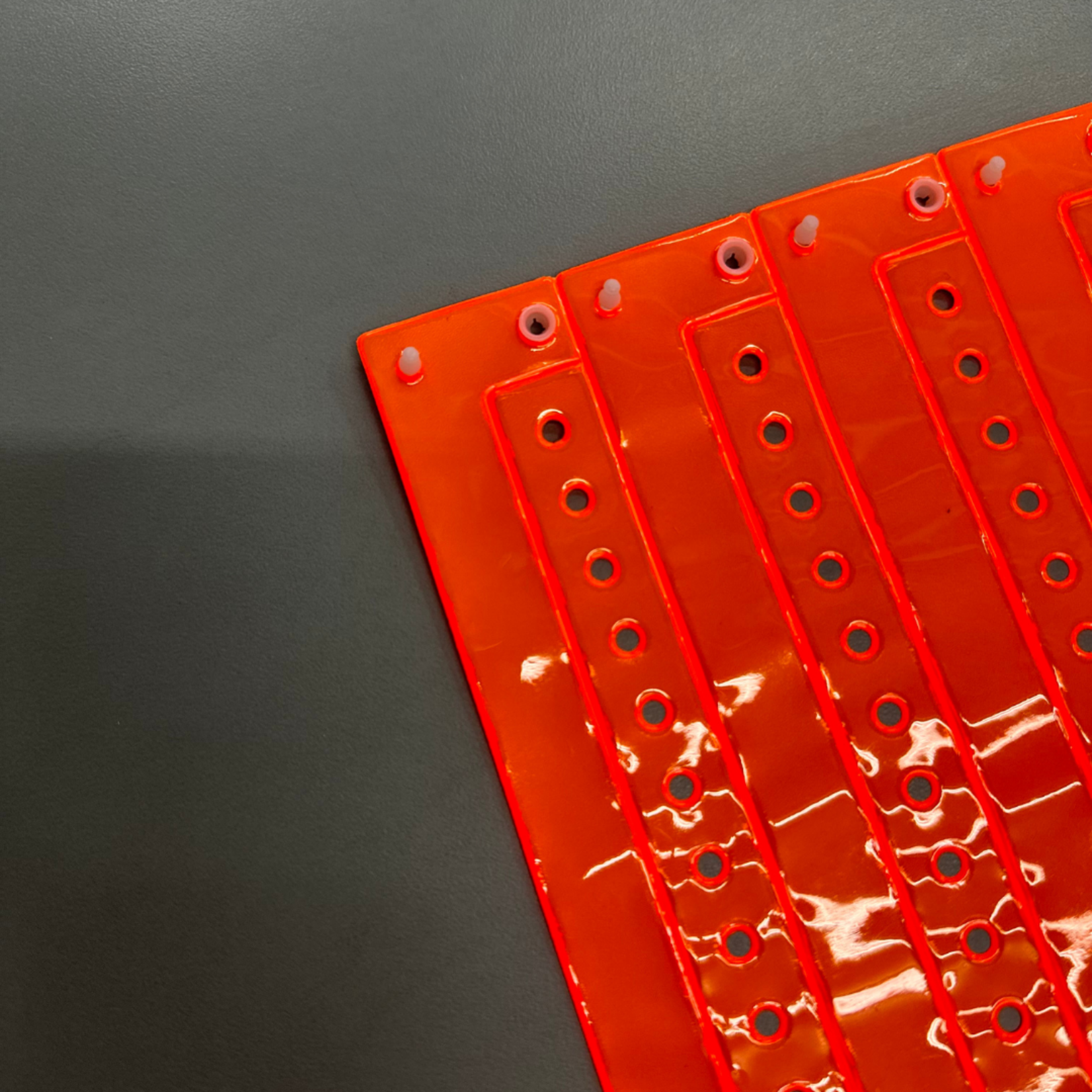 ID Wristbands Bands Plastic (Vinyl) 10 Inches  Orange Glow