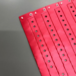 ID Wristbands Bands Plastic (Vinyl) 10 Inches Pearl Red