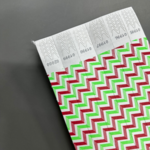 ID Wristbands Bands Tyvek (Paper) 3/4 Inch Chevron Neon Red & Neon Lime