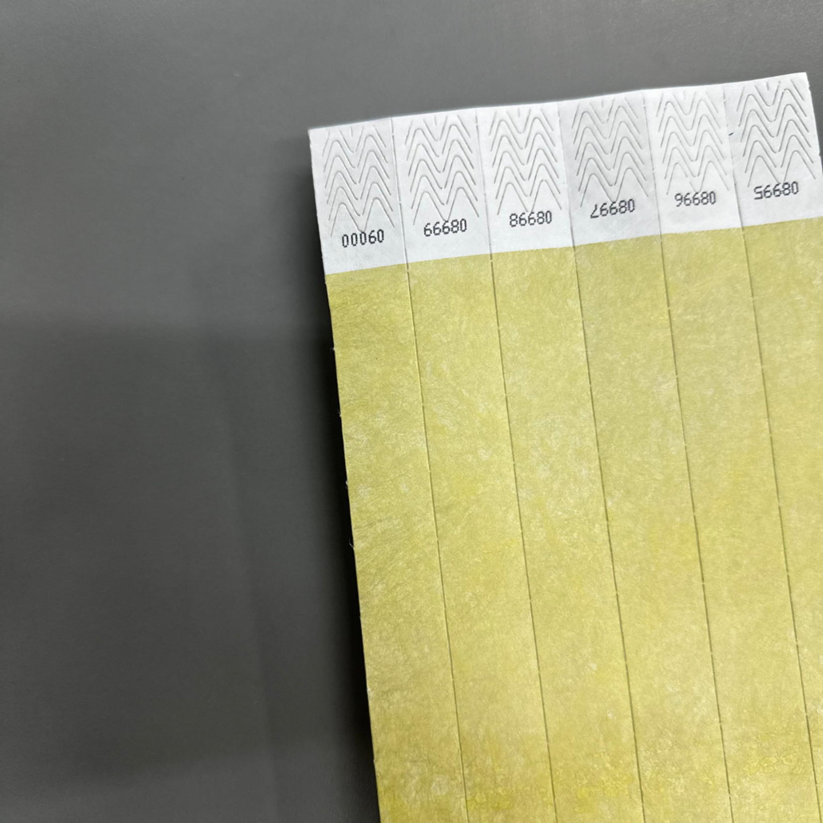 ID Wristbands Bands Tyvek (Paper) 3/4 Inch Gold