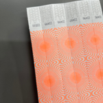 ID Wristbands Bands Tyvek (Paper) 3/4 Inch Illusion Neon Orange