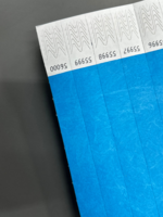 ID Wristbands Bands Tyvek (Paper) 3/4 Inch Neon Blue