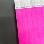 ID Wristbands Bands Tyvek (Paper) 3/4 Inch Neon Pink