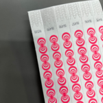 ID Wristbands Bands Tyvek (Paper) 3/4 Inch Neon Red Hypnotic