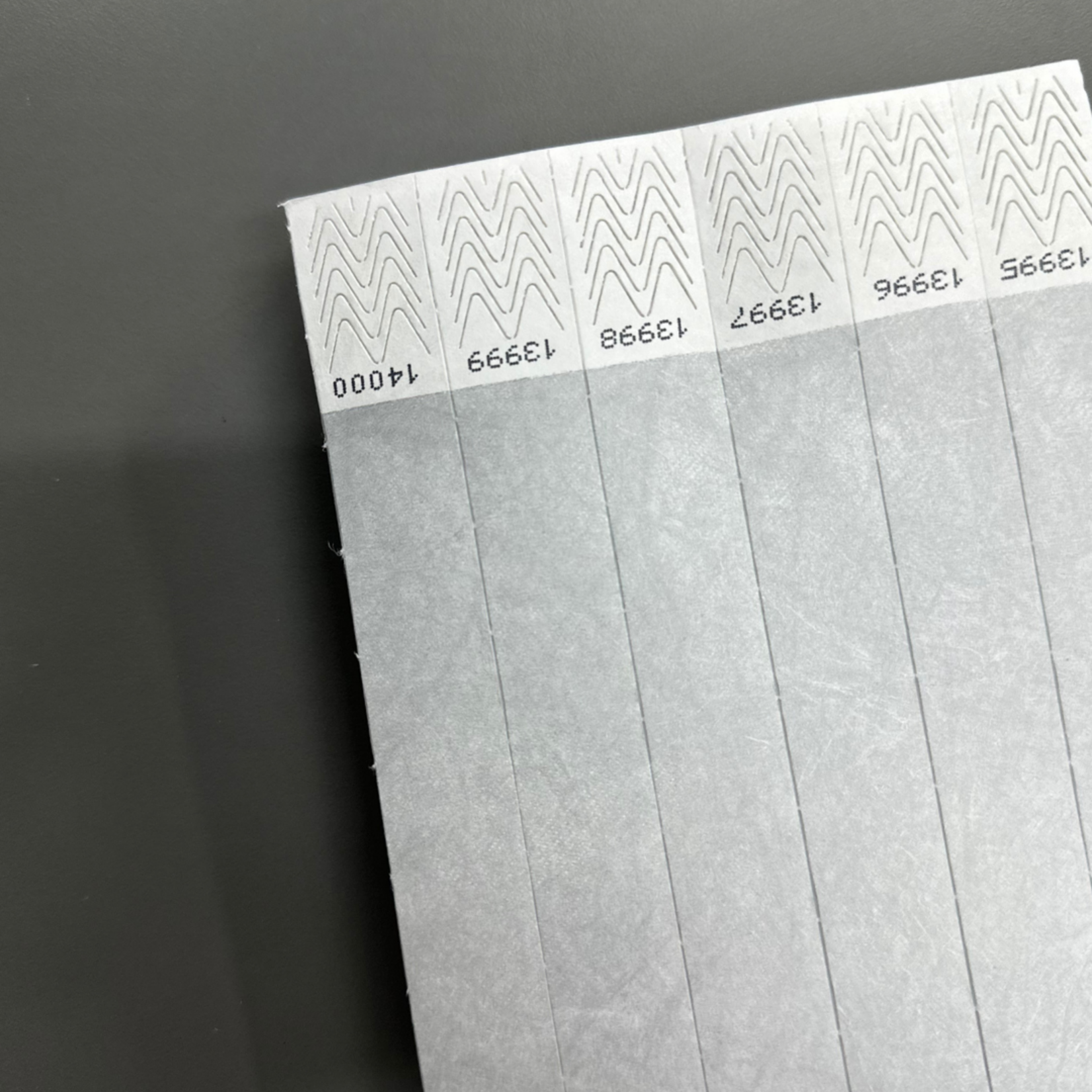 ID Wristbands Bands Tyvek (Paper) 3/4 Inch Silver