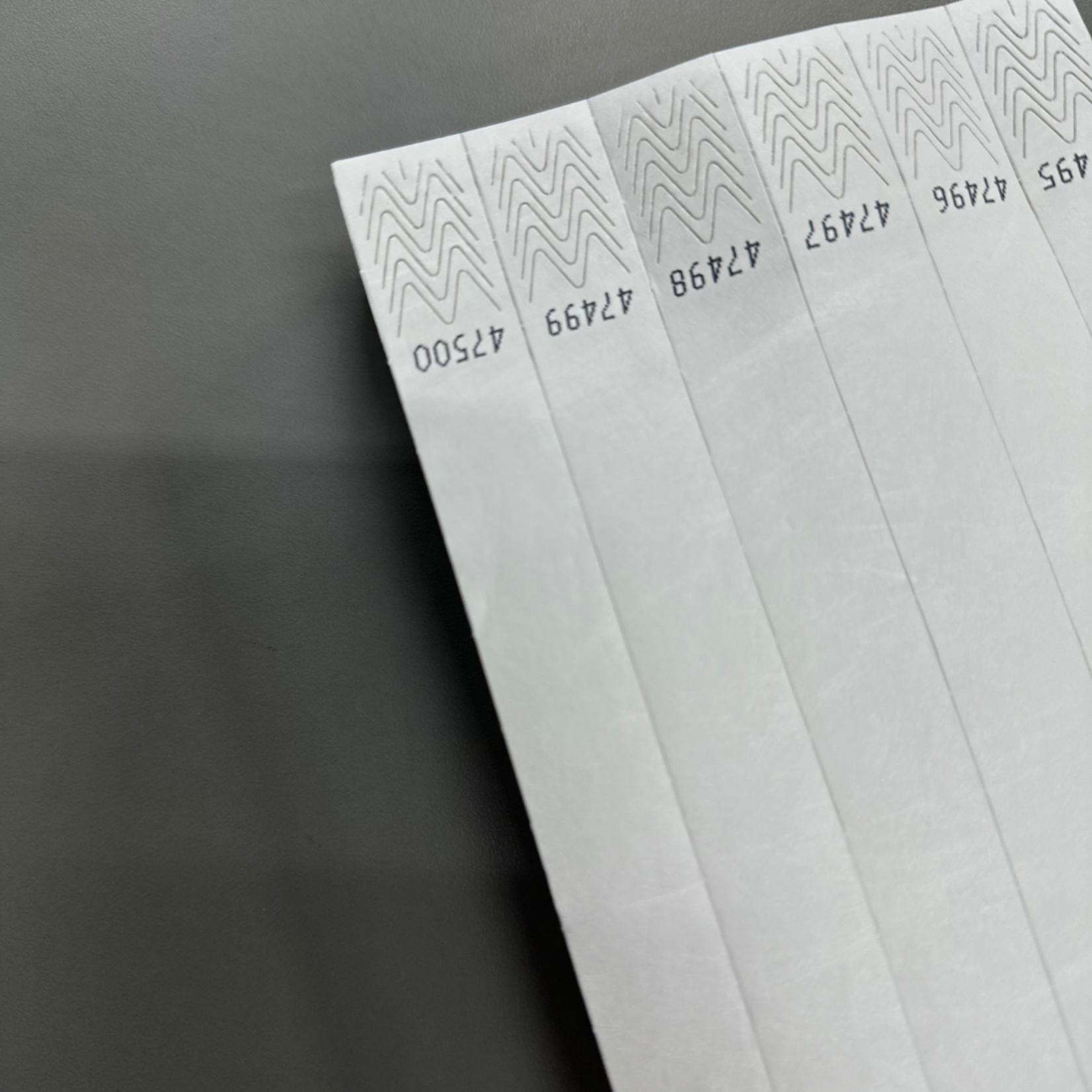 ID Wristbands Bands Tyvek (Paper) 3/4 Inch White