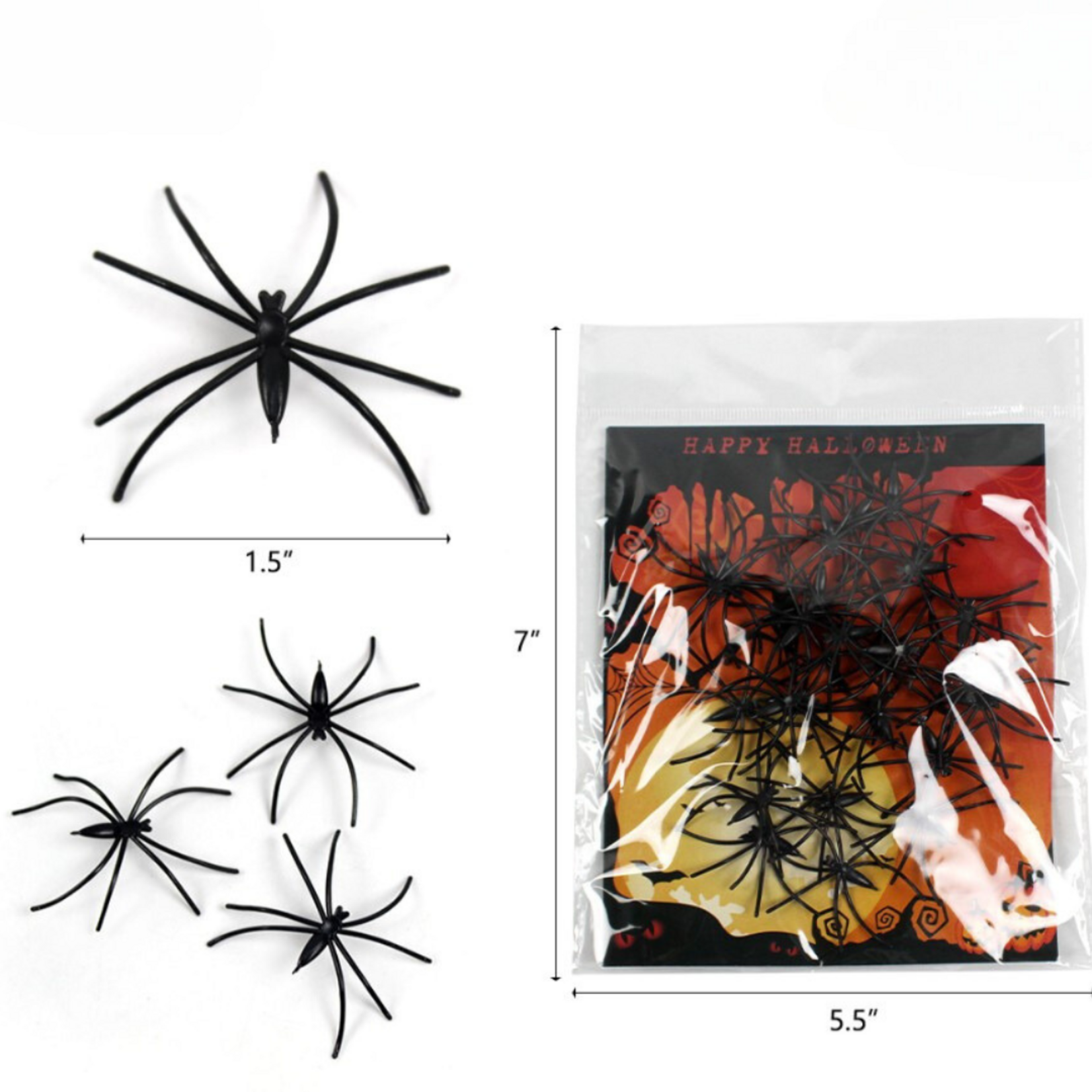 Halloween Spiders (2.8'') 6pcs