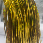 Drapery Fringe 15” drop x 20ft - Holographic Gold