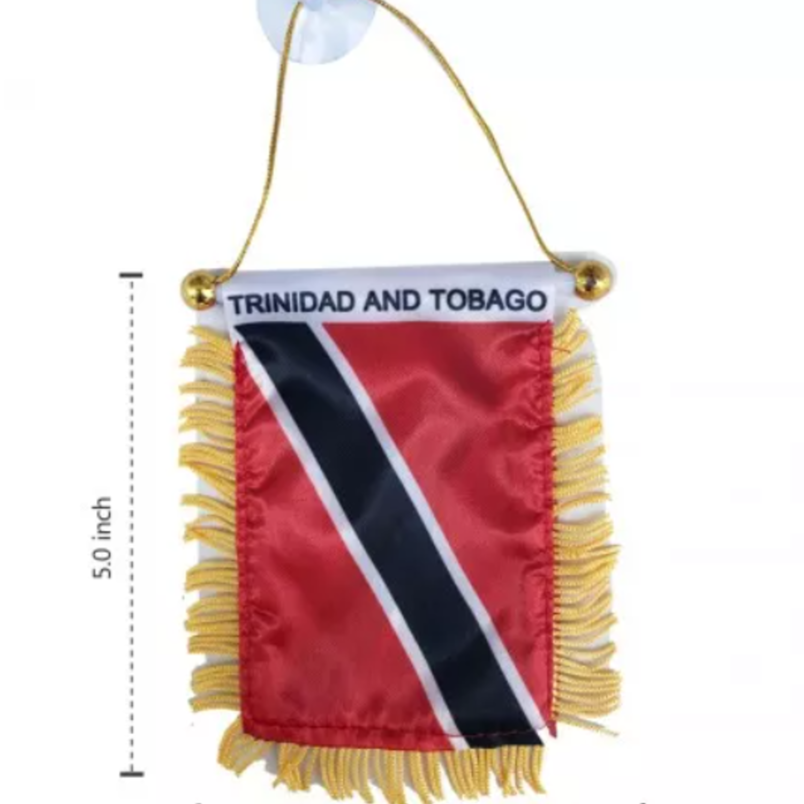 Flag-Window Hanging 5" x 3.5" Trinidad and Tobago
